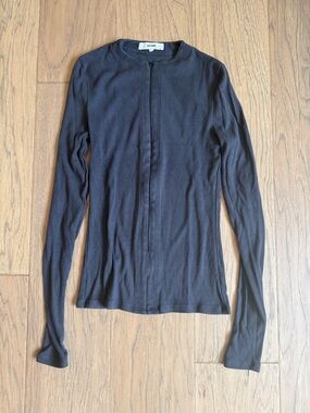 JOAH BROWN Slate Invisible Zip Long Sleeve XS/S